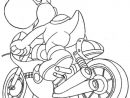 Coloriage Mario Kart Yoshi | Mario Coloring Pages, Super intérieur Coloriage Mario Kart 7