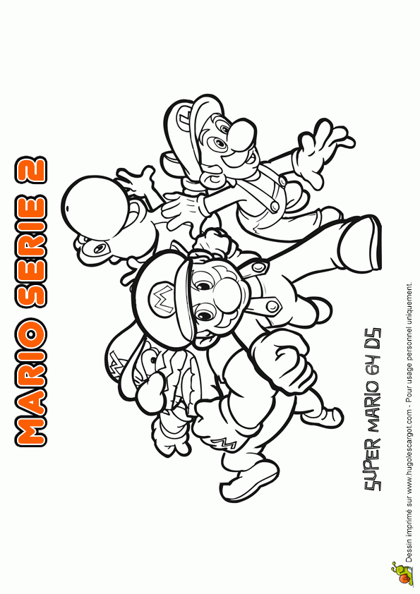 Coloriage Mario Luigin Wario Et Yoshi serapportantà Coloriage De Mario Et Luigi