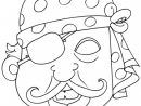 Coloriage Masque De Pirate Dessin Gratuit À Imprimer destiné Coloriage De Carnaval A Imprimer Gratuit