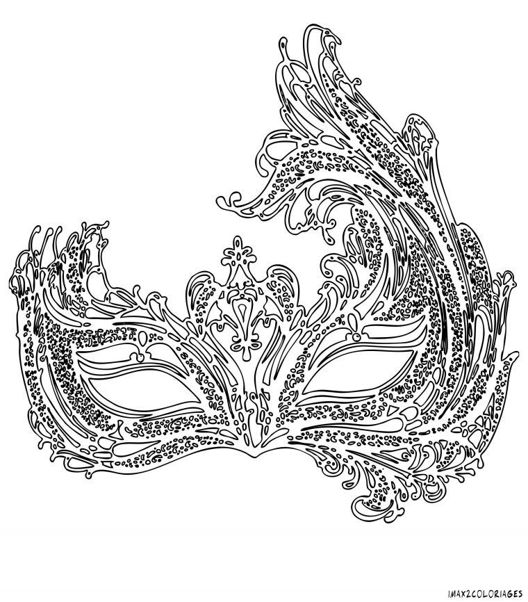 Coloriage Masque Vénitien Grande Image | Coloriage Masque encequiconcerne Coloriage De Carnaval A Imprimer Gratuit