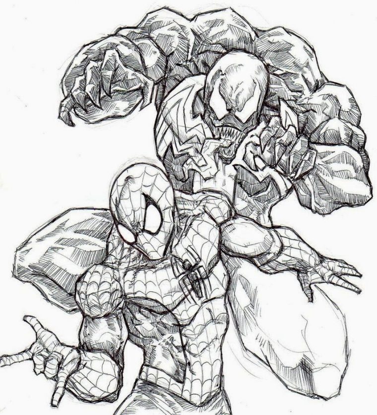Coloriage Méchant Spiderman | Coloriage En Ligne intérieur Coloriage En Ligne Hulk