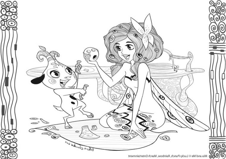 Coloriage Mia Et Moi Luxe Collection 51 Dessins De avec Jeux De Mia Et Moi Gratuit