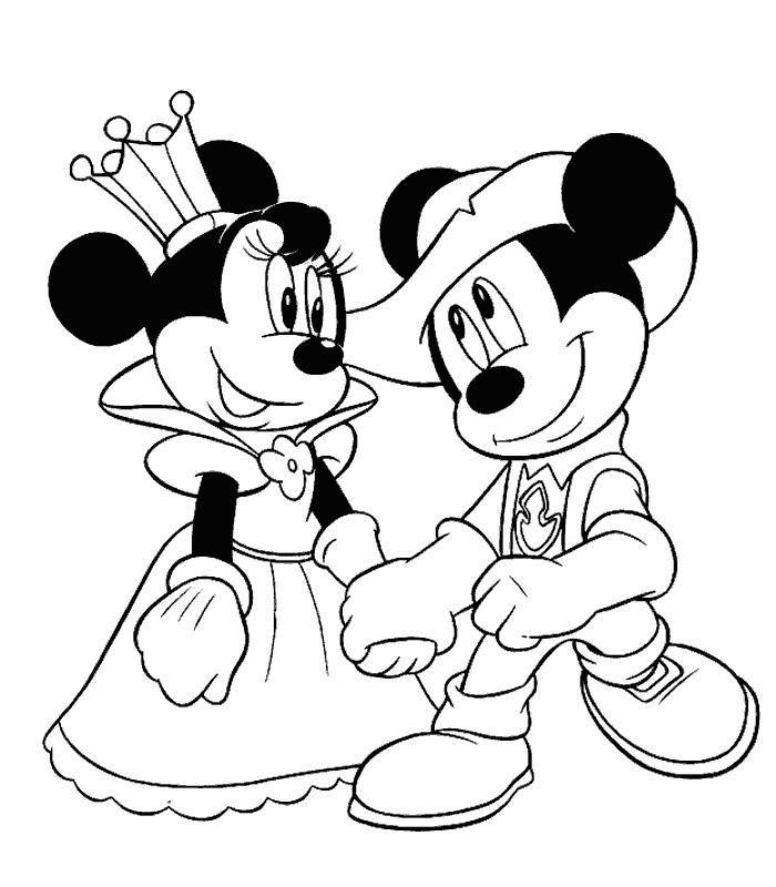 Coloriage Minnie Et Dessin Minnie À Imprimer (Avec Mickey…) avec Minnie A Colorier