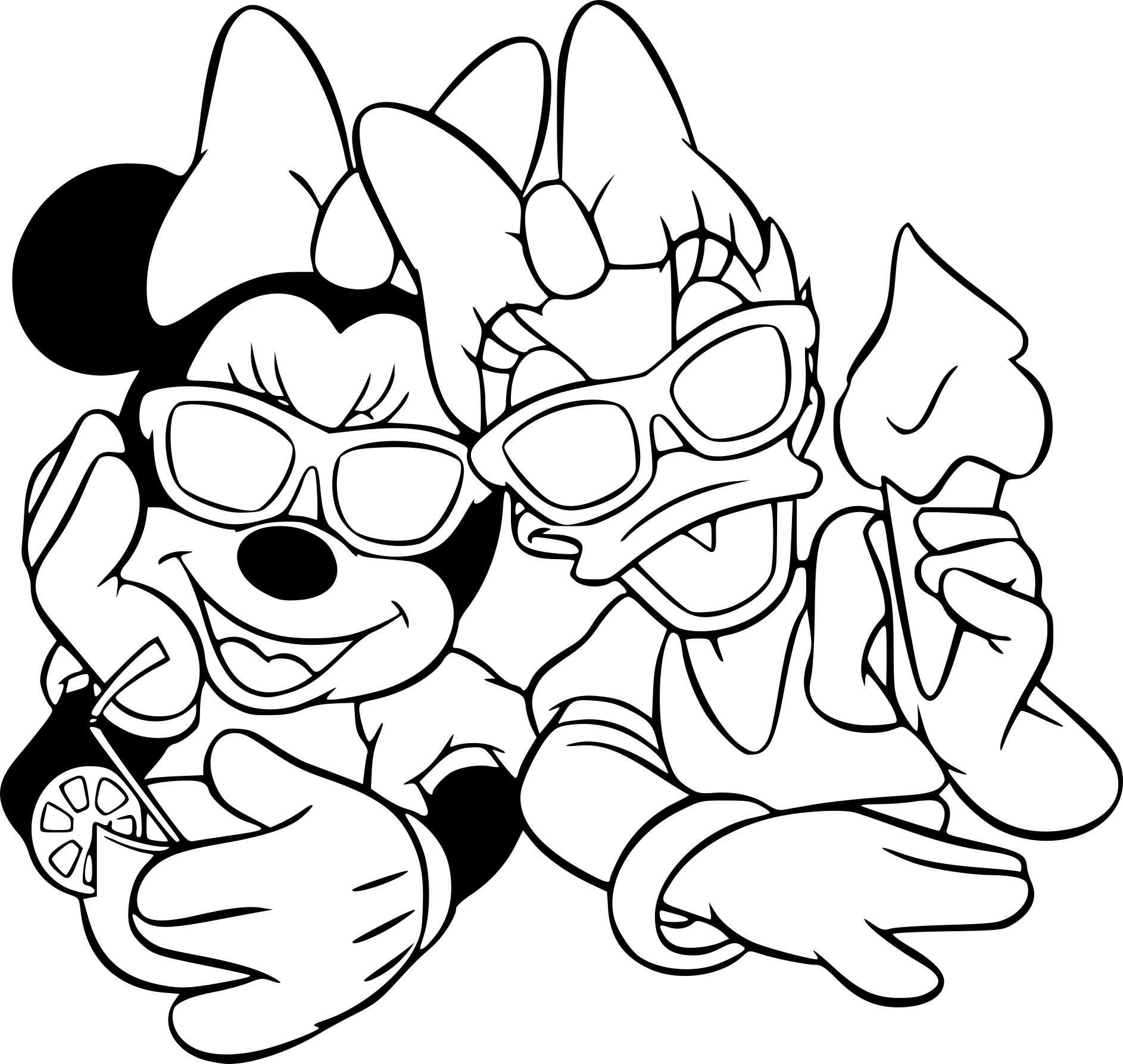 Coloriage Minnie Mouse Et Daisy Duck À Imprimer Sur à Coloriage Minnie