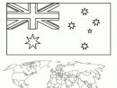 Coloriage Monde Drapeau Australie concernant Drapeau Anglais A Colorier