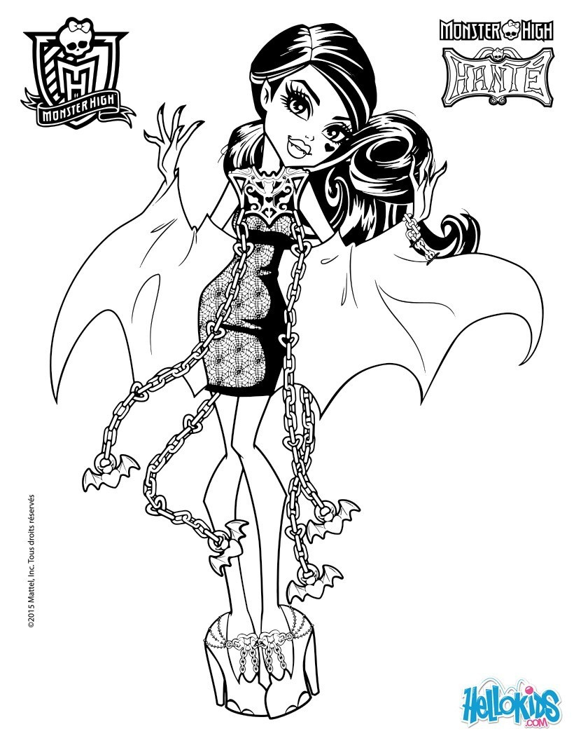 Coloriage Monster High À Imprimer | My Blog tout Coloriage Monster High A Imprimer