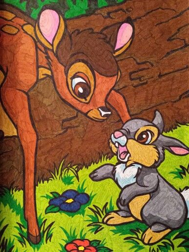 Coloriage Mystere Disney Bambi Pampan | Coloriage Mystere tout Coloriage Mystere Disney