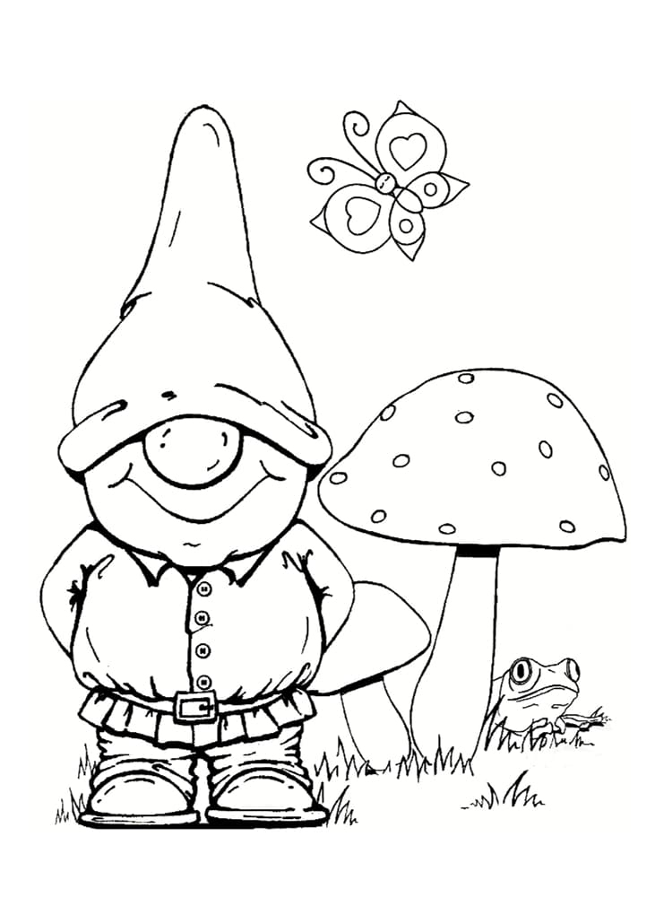 Coloriage Nain Et Gnome : Dessins À Imprimer concernant Dessins Acolorier