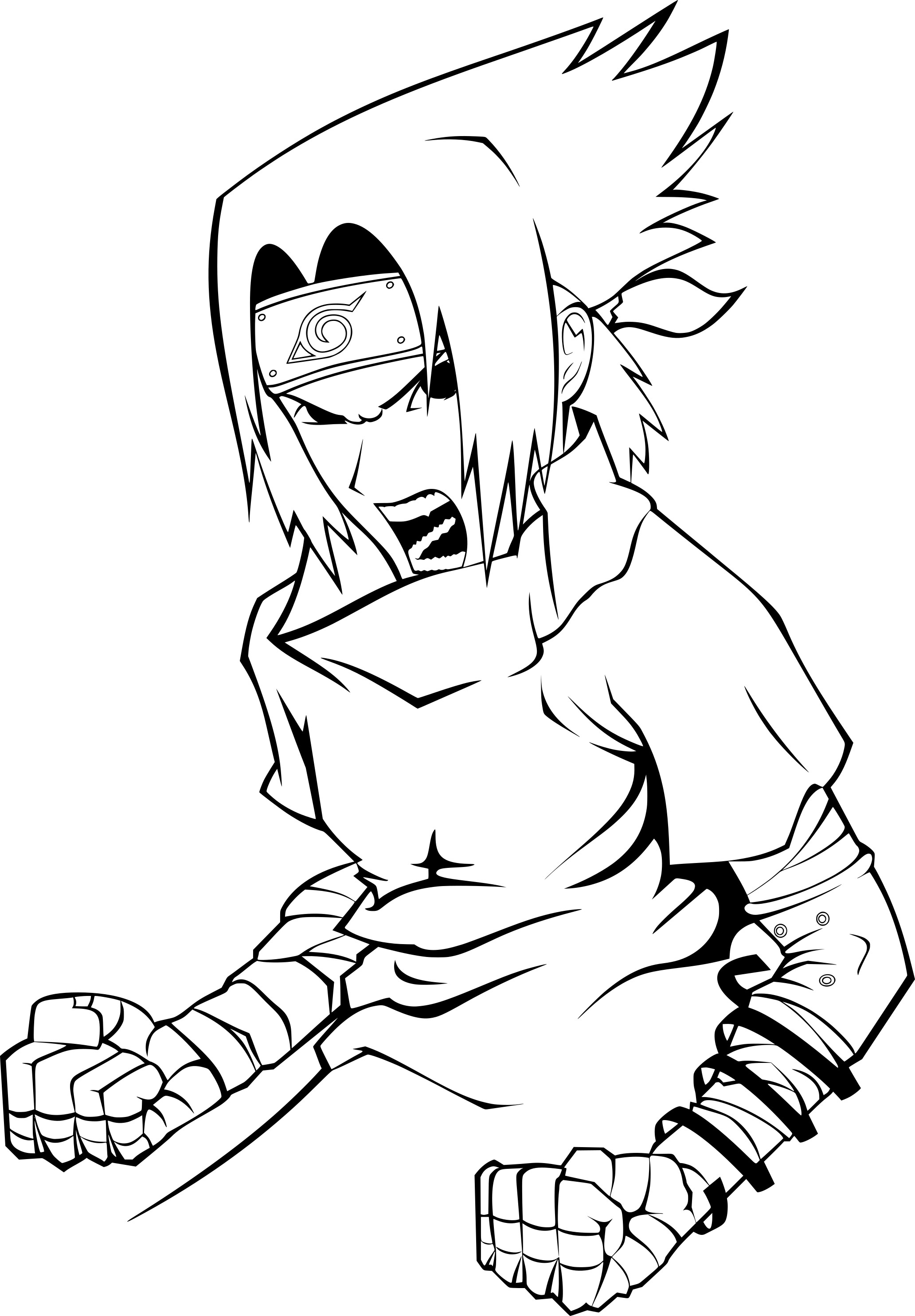 Coloriage Naruto Sasuke À Imprimer Concernant Dessin Naruto Shippuden