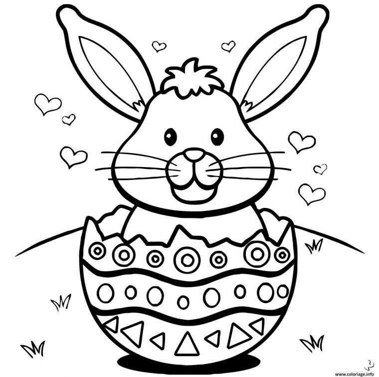 Coloriage Oeuf Et Oeuf De Paques Dessin À Imprimer avec Oeufs De Paques À Colorier