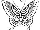 Coloriage Papillon À Découper Dessin Gratuit À Imprimer concernant Papillon Dessin Facile