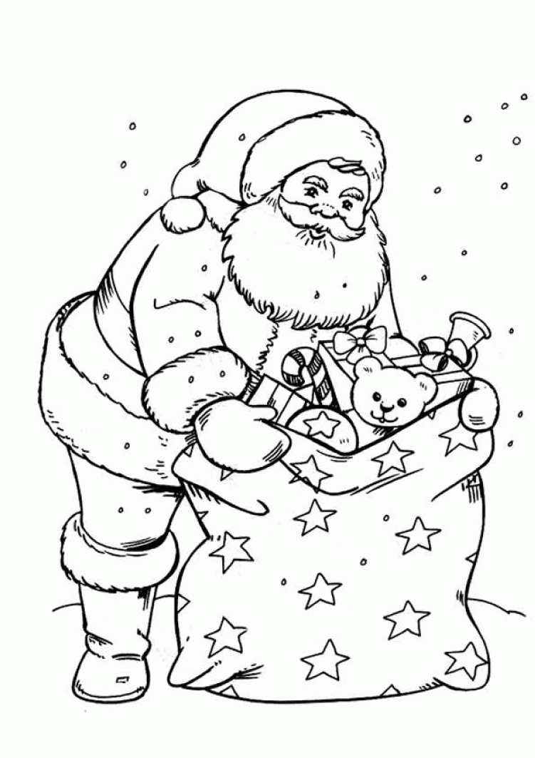 Coloriage Pere Noel Avec Ses Rennes dedans Dessin De Rennes Du Pere Noel