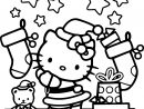 Coloriage Père Noël Hello Kitty À Imprimer Sur Coloriages intérieur Dessin Hello Kitty À Imprimer