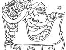 Coloriage Père Noel Sur Son Traîneau destiné Coloriage Père Noel Gratuit À Imprimer