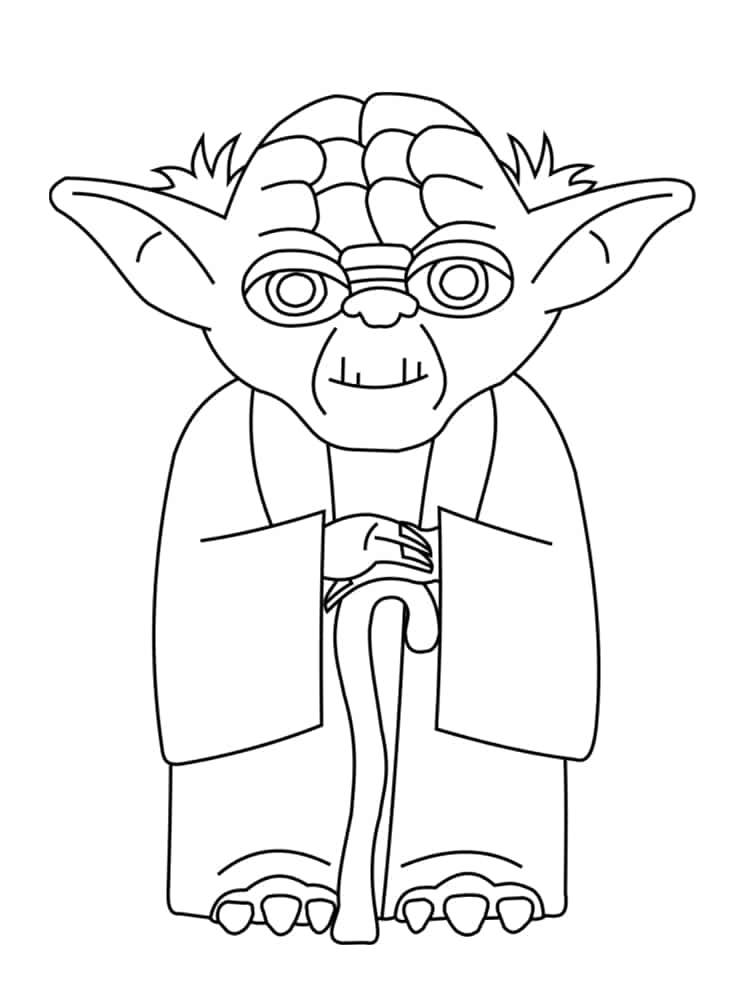 Coloriage Personnage Star Wars : 18 Dessins Uniques Et encequiconcerne Maitre Yoda Dessin