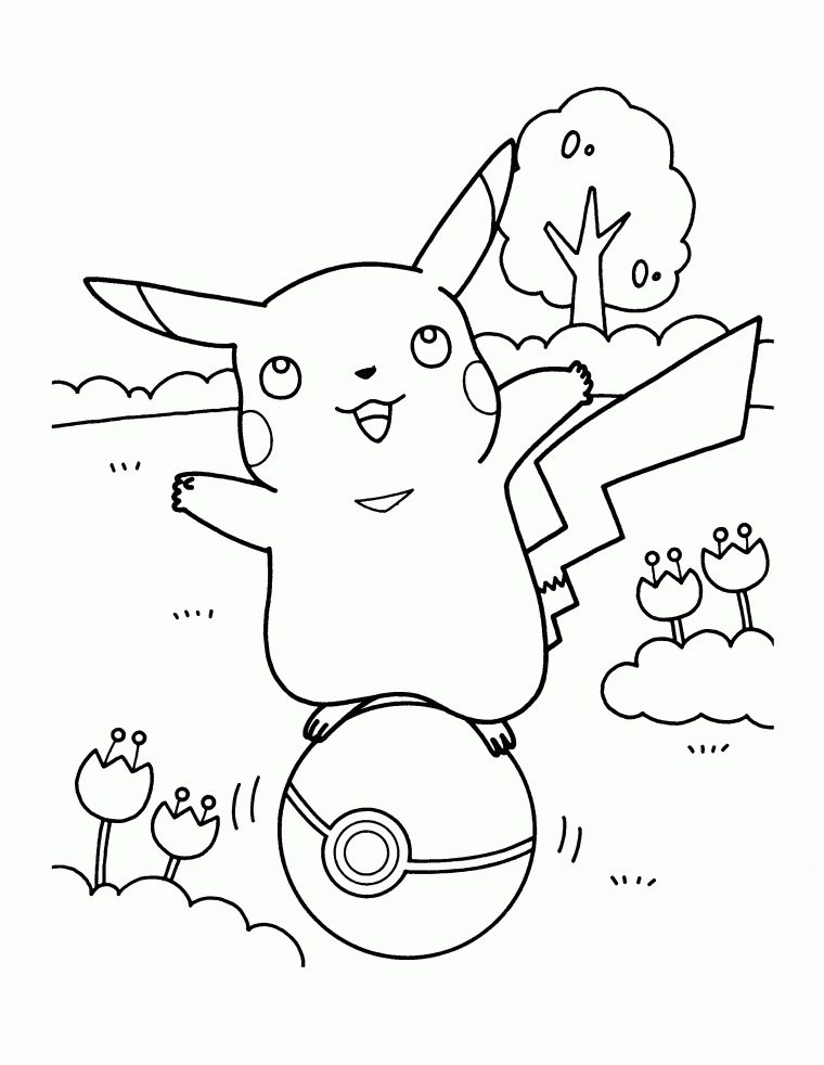 Coloriage Pikachu Sur Une Pokeball À Imprimer tout Coloriage A Imprimer Pokemon Pikachu