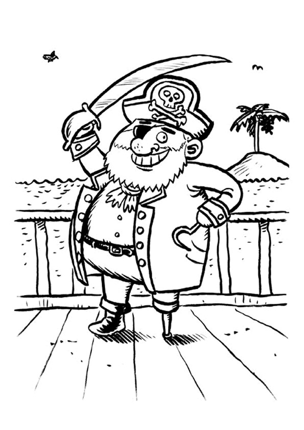 Coloriage Pirate Maternelle Dessin Gratuit À Imprimer destiné Coloriage De Perroquet A Imprimer Gratuit