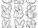 Coloriage Pokemon Eevee Evolutions List Dessin À Imprimer intérieur Coloriage Pokemon Evoli