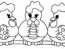 Coloriage Poulets Avec Oeufs Décorés Pour Pâques tout Coloriage Poule De Pâques À Imprimer Gratuit