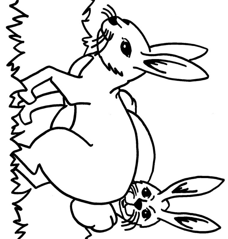 Coloriage Pour Enfant Lapin Domestique serapportantà Coloriage Herisson A Imprimer Gratuit