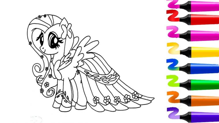 Coloriage Pour Enfants! My Little Pony Livre À Colorier dedans Coloriage Facile À Imprimer