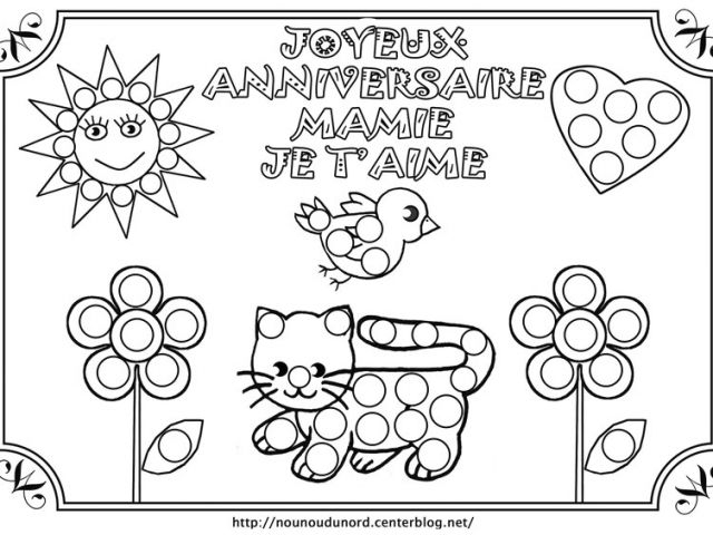 Coloriage Pour Garçon De 7 Ans Anniversaire Mamie avec Coloriage Anniversaire 7 Ans