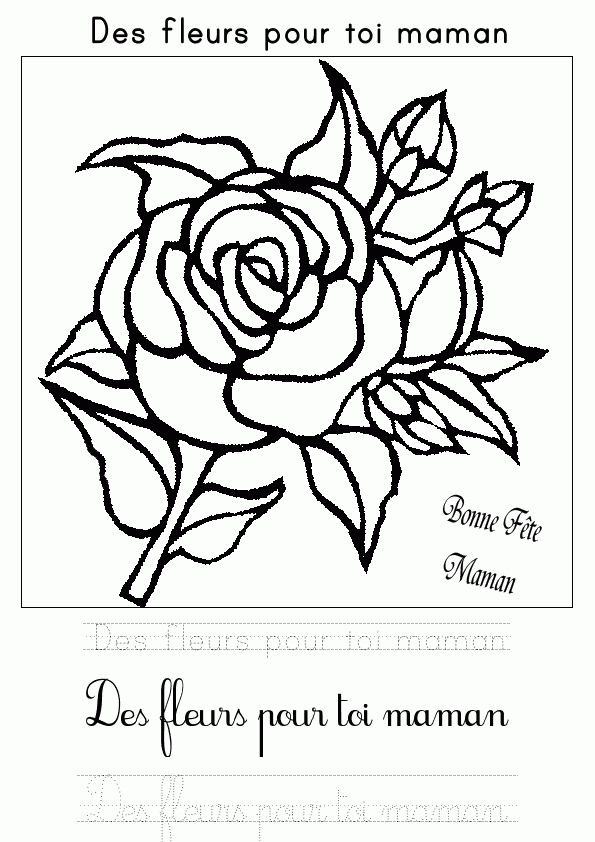 Coloriage Pour Lanniversaire De Maman tout Dessin Anniversaire Maman