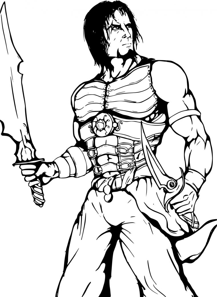 Coloriage Prince Of Persia À Imprimer Sur Coloriages tout Image De Dessin Animé A Colorier