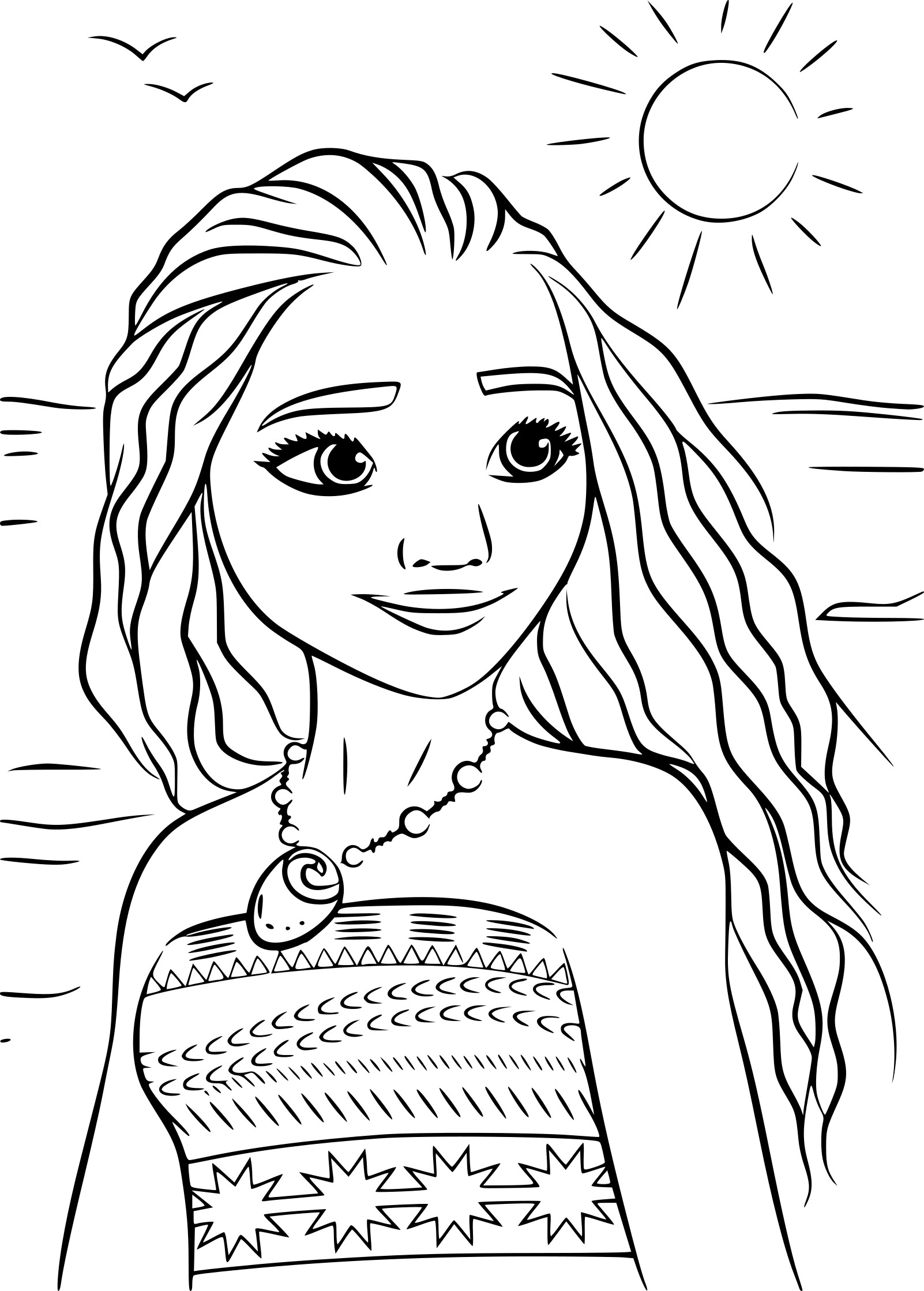 Coloriage Princesse Moana À Imprimer Sur Coloriages encequiconcerne Coloriage Princesse