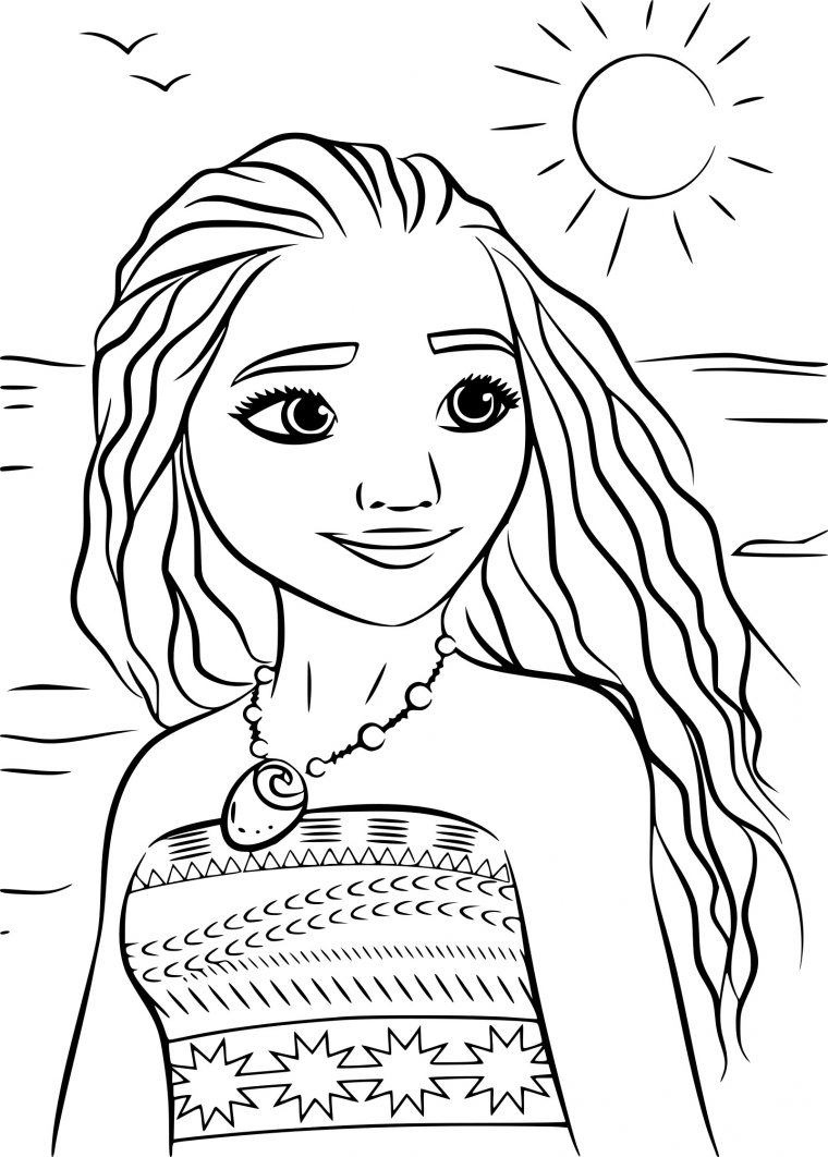 Coloriage Princesse Moana À Imprimer Sur Coloriages pour Coloriage De Princesses Disney A Imprimer