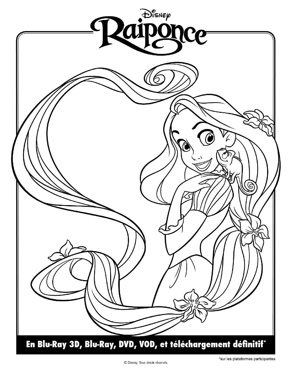 Coloriage Princesse Raiponce À Imprimer serapportantà Dessin Princesse Raiponce