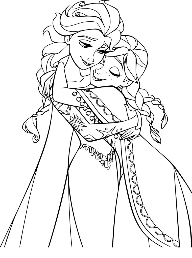 Coloriage Princesses Elsa Et Anna À Imprimer avec Princesse À Colorier Et Imprimer