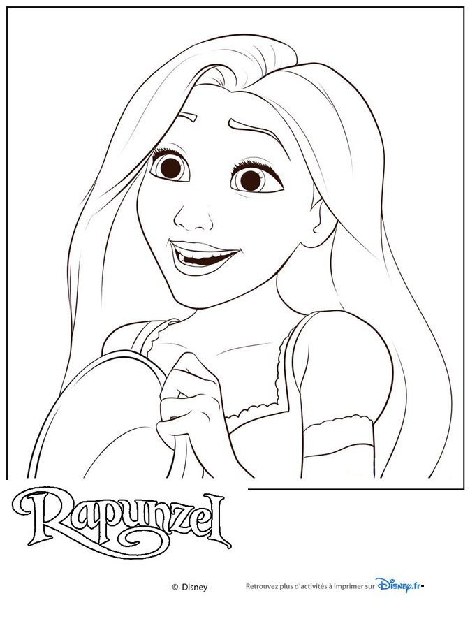 Coloriage Raiponce – Raiponce A Imprimer Et A Colorier concernant Coloriage À Imprimer De Raiponce