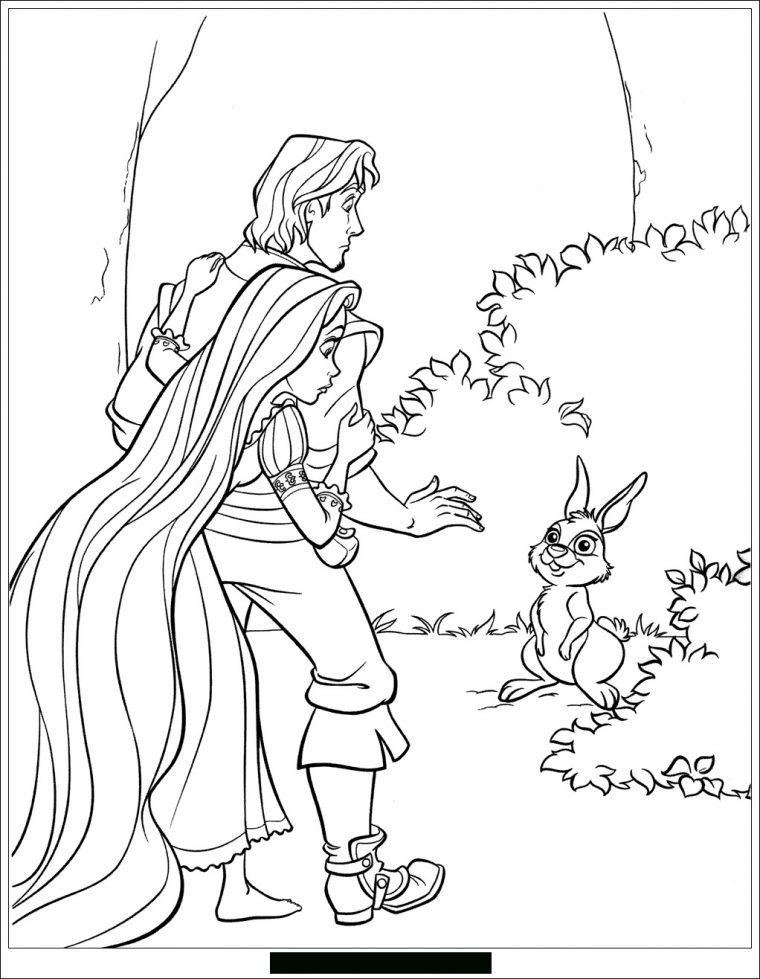 Coloriage Raiponce Sur L'Ordinateur pour Coloriage À Imprimer De Raiponce