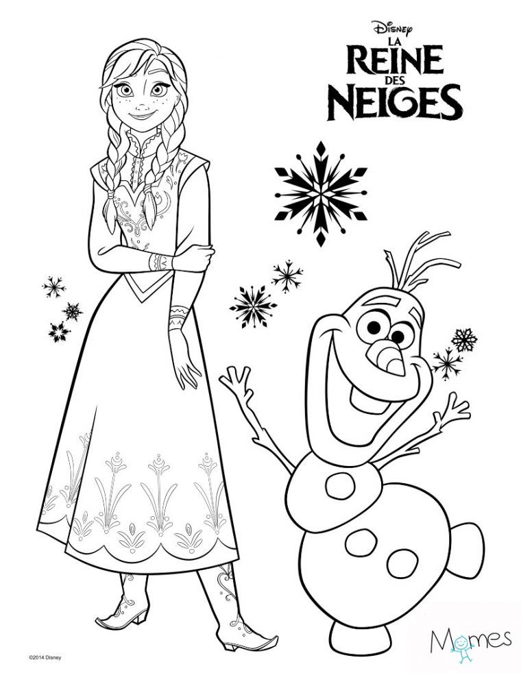 Coloriage Reine Des Neiges : Elsa – Momes à Dessin A Imprimer Reine Des Neiges