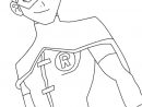 Coloriage Robin Super-Héros À Imprimer avec Dessin ? Colorier Ciborg