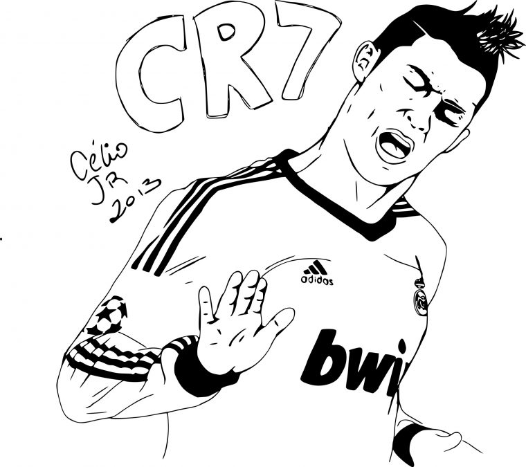 Coloriage Ronaldo À Imprimer Sur Coloriages tout Dessins Acolorier
