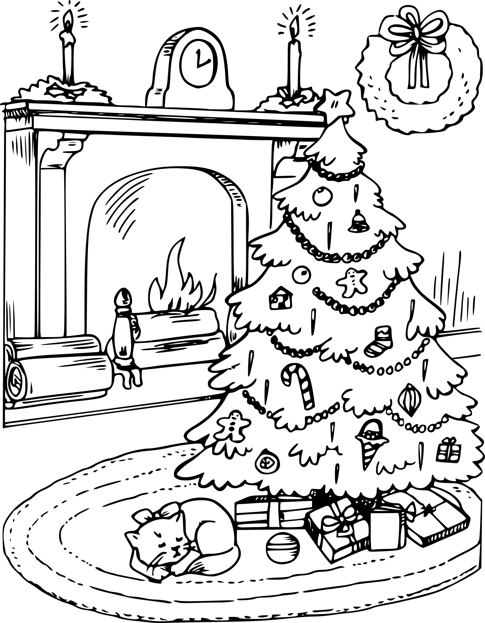 Coloriage Sapin De Noel À Imprimer dedans Coloriage Noe