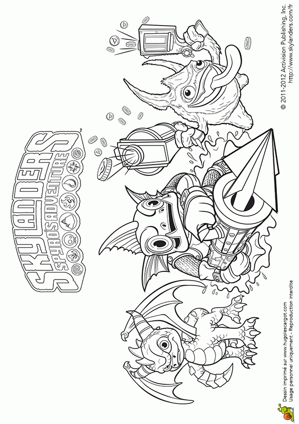 Coloriage Skylanders Groupe | Coloriage, Coloriage Disney encequiconcerne Dessins Acolorier