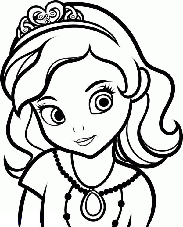 Coloriage Sofia La Nouvelle Princesse Et Héroïne De Disney concernant Coloriage Princesse Ambre