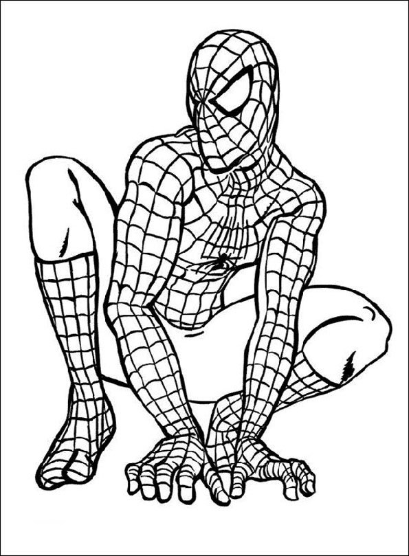 Coloriage Spiderman (2) – Momes à Coloriage Spiderman