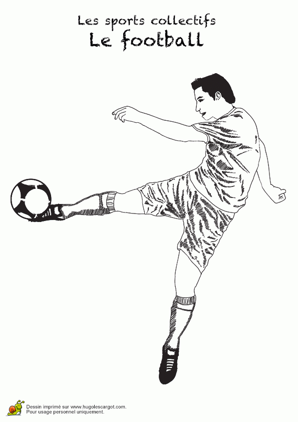 Coloriage Sport Collectif Le Football 14 Sur Hugolescargot avec Dessin A Imprimer De Foot