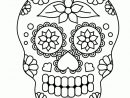 Coloriage Squelette Sucre Coeurs Et Nature Sur intérieur Tete De Mort A Colorier