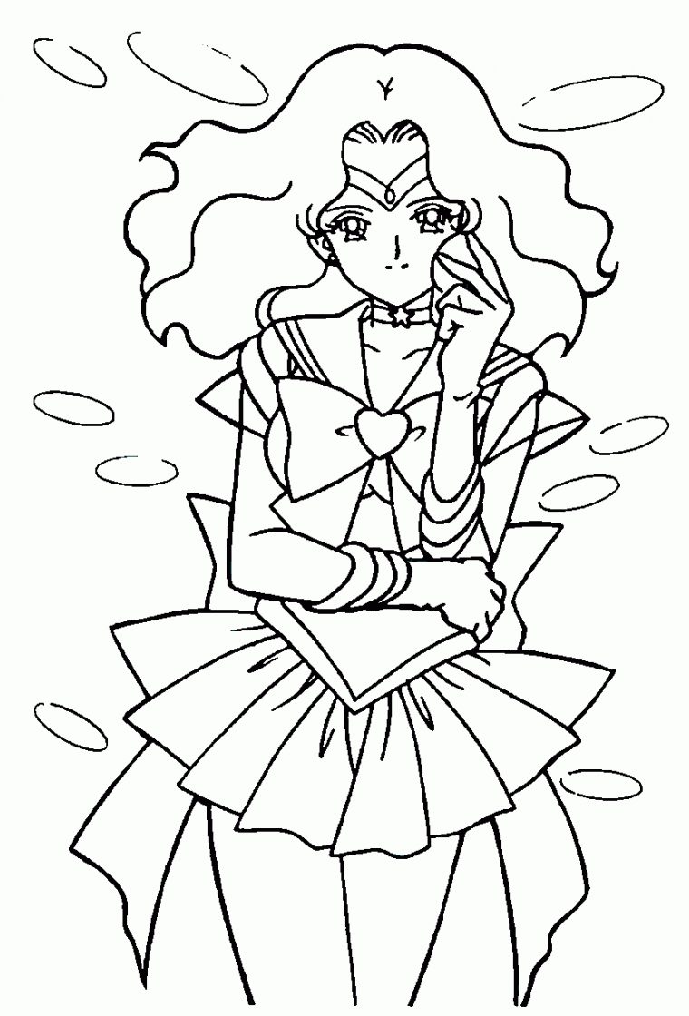 Coloriage Super Sailor Neptune À Imprimer tout Coloriage Sailor Moon A Imprimer