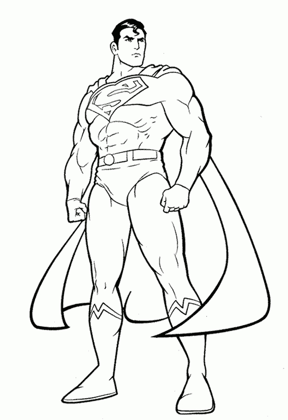 Coloriage Superman À Colorier - Dessin À Imprimer avec Coloriage Super Héros A Imprimer