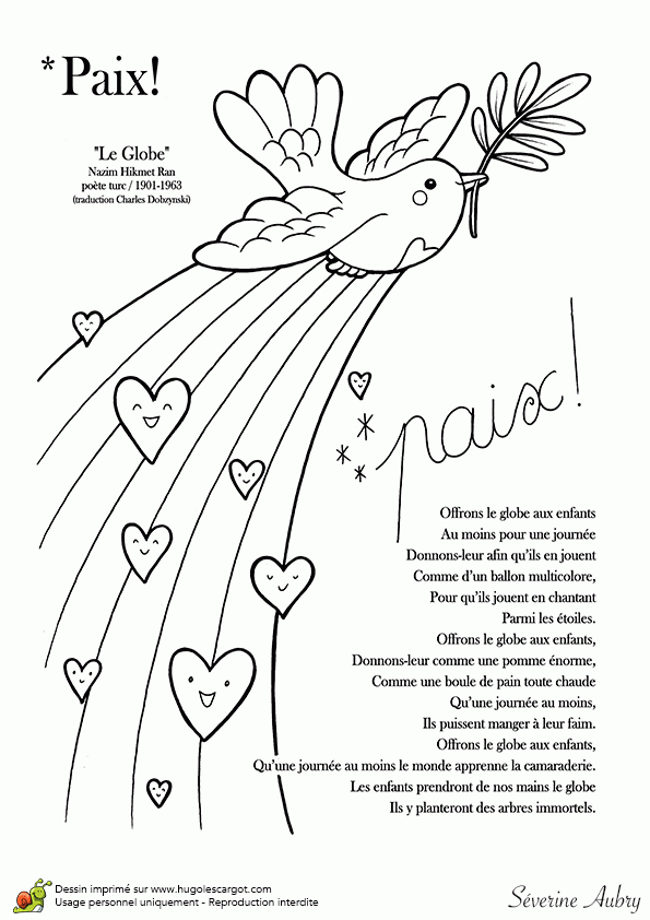Coloriage Sur Le Thème De La Paix, La Colombe pour Coloriage Colombe À Imprimer Coloriage Sur Le Thème De La Paix, La Colombe pour Coloriage Colombe À Imprimer