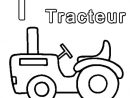 Coloriage T Comme Tracteur En Ligne Gratuit À Imprimer à Dessin D Un Tracteur