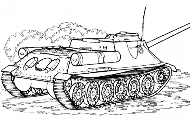 Coloriage Tank De Combat Dessin Gratuit À Imprimer à Dessin De Tank