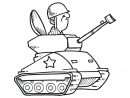 Coloriage Tank Et Soldat Drôle Dessin Gratuit À Imprimer avec Dessin De Tank