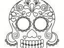 Coloriage Tête De Mort Mexicaine : 20 Dessins À Imprimer à Tete De Mort A Colorier